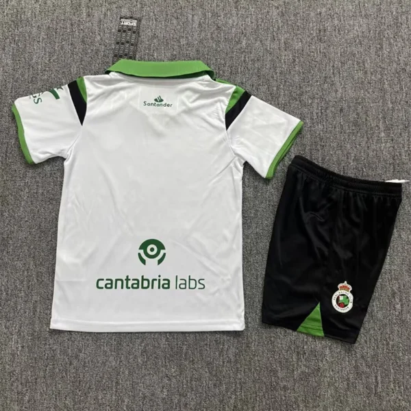 Racing Santander 2026/27 Home Kids Kit Fan Version - Back View | KFCOOL