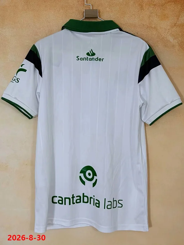 Racing Santander 2026/27 Home Jersey Fan Version - Back View | KFCOOL