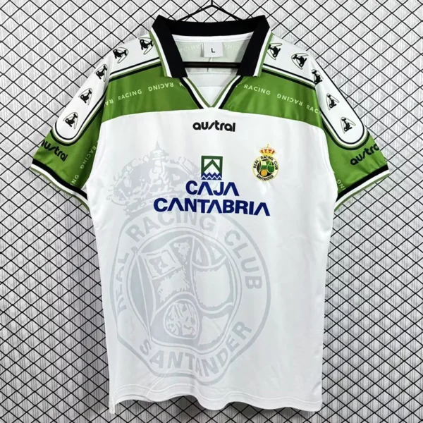 Racing Santander 1997/98 Retro Home Jersey Fan Version - Front View Racing Santander 1997/98 Retro Home Jersey Fan Version - Front View | KFCOOL