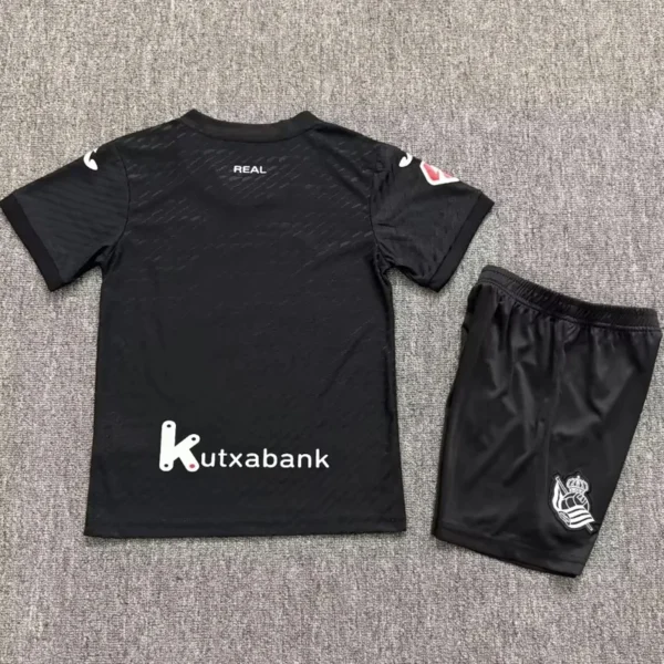 Real Sociedad 2026/27 Away Kids Kit Fan Version - Back View | KFCOOL
