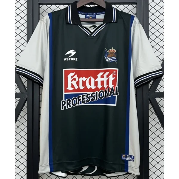 Real Sociedad 2000/02 Retro Away Jersey Fan Version - Front View | KFCOOL