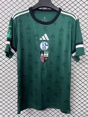 Schalke 2025/26 Anniversary Jersey Fan Version - Front View | KFCOOL