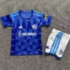 Schalke 2026/27 Home Kids Kit Fan Version - Front View | KFCOOL