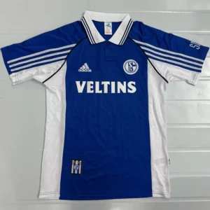 Schalke 1998/00 Retro Home Jersey Fan Version - Front View | KFCOOL