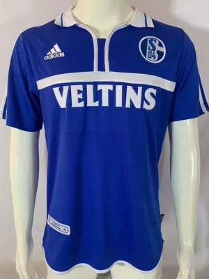 Schalke 2000/02 Retro Home Jersey Fan Version - Front View | KFCOOL