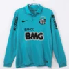 Santos 2012/13 Retro Blue Long Sleeve Jersey Fan Version - Front View | KFCOOL
