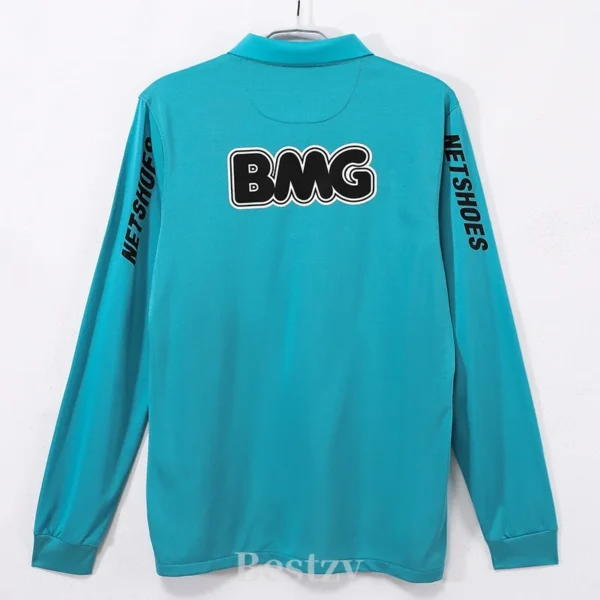 Santos 2012/13 Retro Blue Long Sleeve Jersey Fan Version - Back View | KFCOOL
