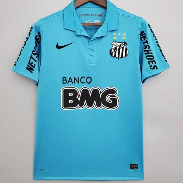 Santos 2012/13 Retro Blue Jersey Fan Version - Front View | KFCOOL