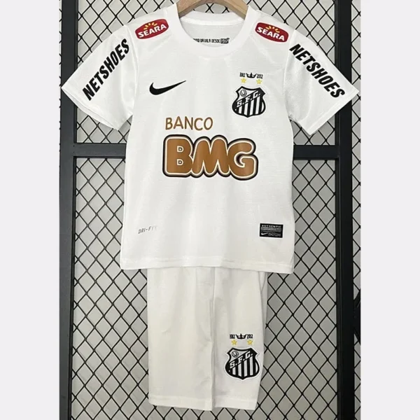 Santos 2012/13 Retro Home Kids Kit Fan Version - Front View Santos 2012/13 Retro Home Kids Kit Fan Version - Front View | KFCOOL