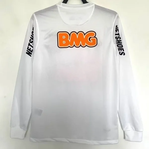 Santos 2012/13 Retro Home Long Sleeve Jersey Fan Version - Back View | KFCOOL