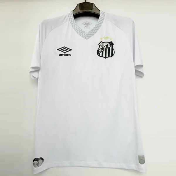 Santos 2025/26 Home White Jersey Fan Version - Front View | KFCOOL