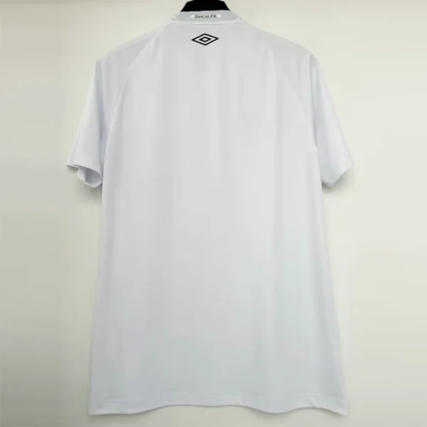 Santos 2025/26 Home White Jersey Fan Version - Back View | KFCOOL
