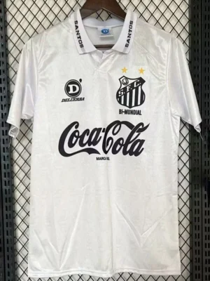 Santos 1993/94 Retro Home Jersey Fan Version - Front View | KFCOOL