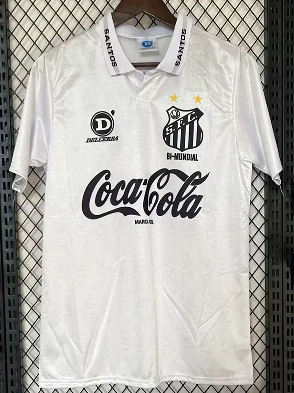 Santos 1993/94 Retro Home Jersey Fan Version - Front View | KFCOOL