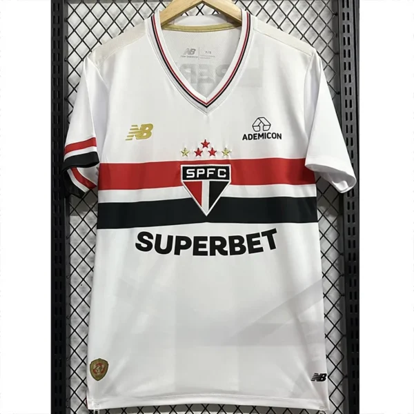 São Paulo 2025/26 Home Jersey Fan Version - Front View | KFCOOL