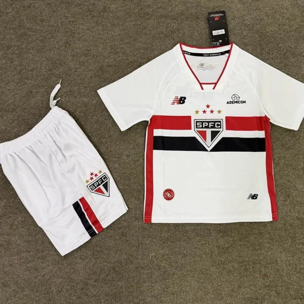São Paulo 2026/27 Home Kids Kit Fan Version - Front View | KFCOOL