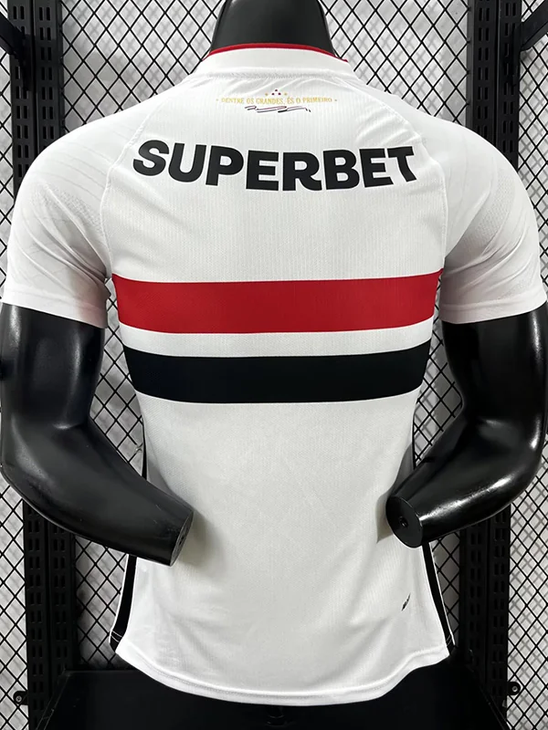 São Paulo 2026/27 Home Jersey Player Version - Back View | KFCOOL