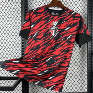 São Paulo 2026/27 Red Black Training Shirt - Front View | KFCOOL