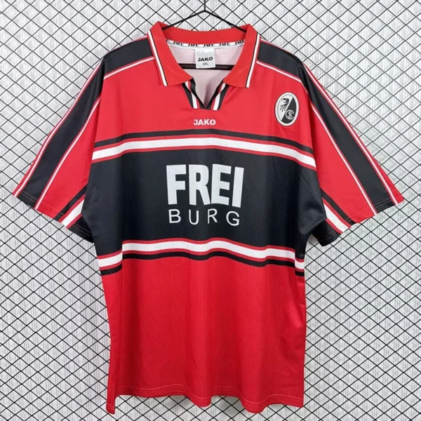 Freiburg 2000/01 Retro Home Jersey Fan Version - Front View | KFCOOL