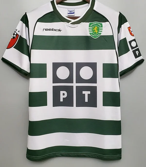Sporting CP 2001/02 Retro Home Jersey Fan Version - Front View | KFCOOL