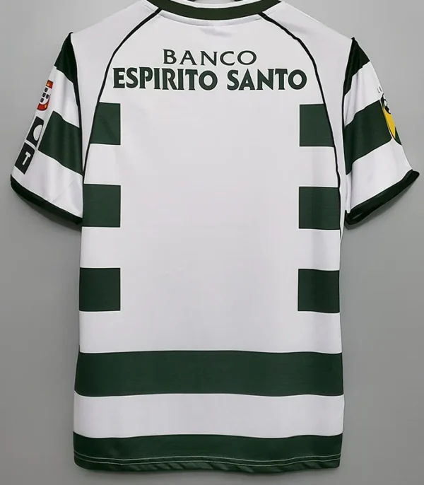 Sporting CP 2001/02 Retro Home Jersey Fan Version - Back View | KFCOOL