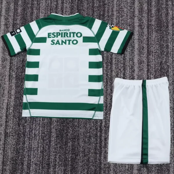 Sporting CP 2003/04 Retro Home Kids Kit Fan Version - Back View | KFCOOL