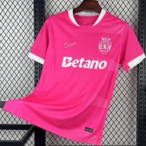 Sporting CP 2025/26 Pink Jersey Fan Version - Front View | KFCOOL