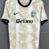 Sporting CP 2025/26 White Yellow Training Shirt - Front View | KFCOOL