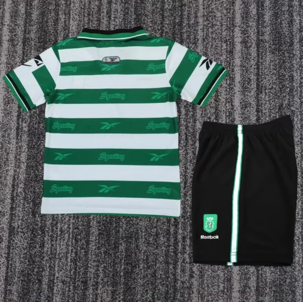 Sporting CP 1999/00 Retro Home Kids Kit Fan Version - Back View | KFCOOL