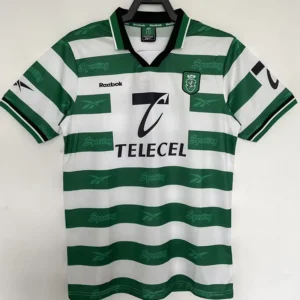 Sporting CP 1999/00 Retro Home Jersey Fan Version - Front View | KFCOOL