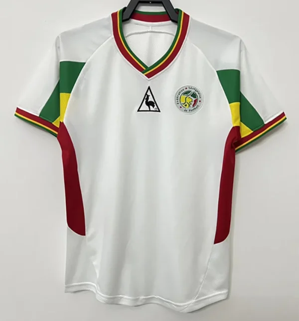 Senegal 2002/03 Retro White Jersey Fan Version - Front View Senegal 2002/03 Retro White Jersey Fan Version - Front View | KFCOOL
