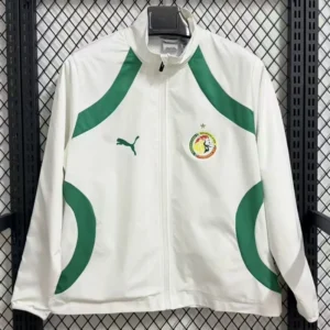 Senegal 2025/26 White Windbreaker - Front View | KFCOOL
