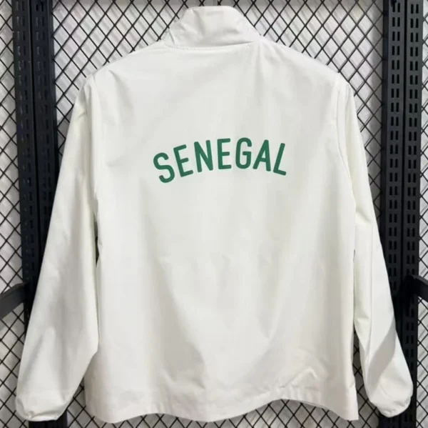 Senegal 2025/26 White Windbreaker - Back View | KFCOOL