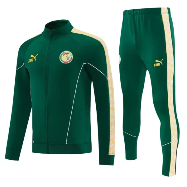 Senegal 2026/27 Green Jacket Tracksuit - Front View | KFCOOL