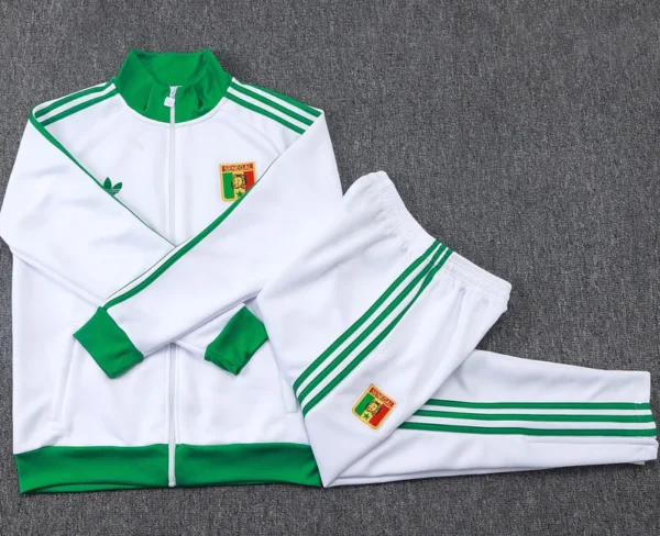 Senegal 2026/27 White Jacket Tracksuit - Detail View 3 - KFCool – Football Jerseys & Soccer Kits Store Senegal 2026/27 White Jacket Tracksuit - Detail View 3 | KFCOOL