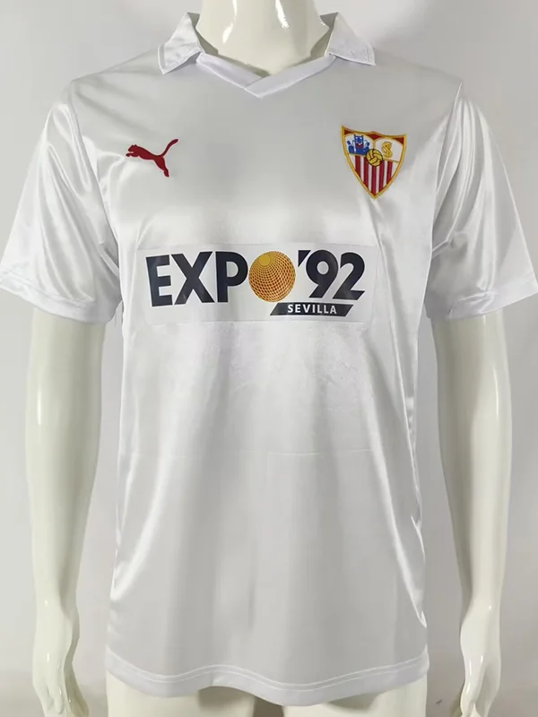 Sevilla 1987/90 Retro Home Jersey Fan Version - Front View | KFCOOL