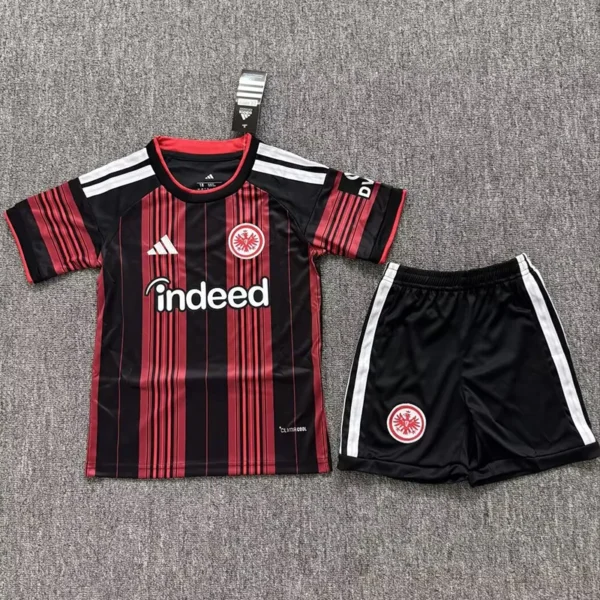 Eintracht Frankfurt 2026/27 Home Kids Kit Fan Version - Front View - KFCool – Football Jerseys & Soccer Kits Store Eintracht Frankfurt 2026/27 Home Kids Kit Fan Version - Front View | KFCOOL