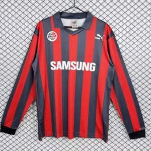 Eintracht Frankfurt 1991/92 Retro Home Long Sleeve Jersey Fan Version - Front View | KFCOOL
