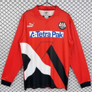 Eintracht Frankfurt 1993/95 Retro Home Long Sleeve Jersey Fan Version - Front View | KFCOOL