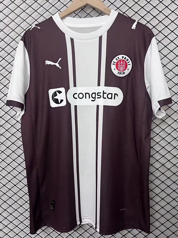St Pauli 2025/26 White Special Edition Jersey Fan Version - Front View | KFCOOL
