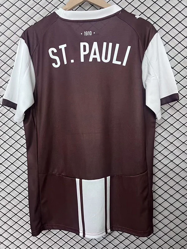 St Pauli 2025/26 White Special Edition Jersey Fan Version - Back View | KFCOOL