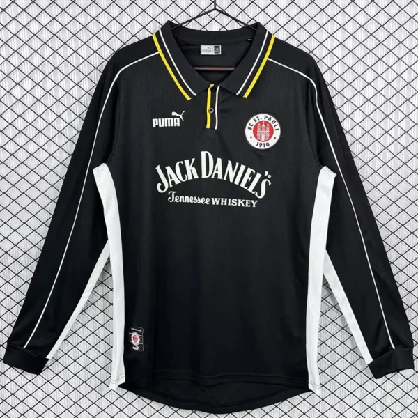 St Pauli 1999/00 Retro Away Long Sleeve Jersey Fan Version - Front View | KFCOOL