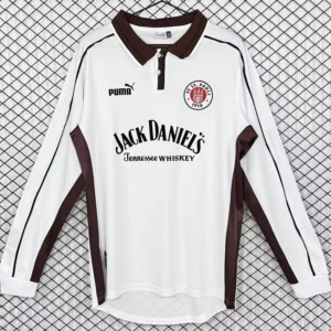 St Pauli 1999/00 Retro Home Long Sleeve Jersey Fan Version - Front View | KFCOOL