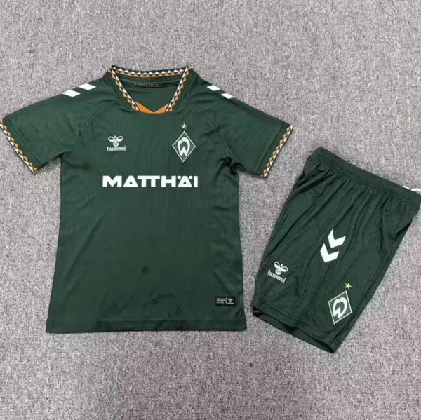 Werder Bremen 2026/27 Away Kids Kit Fan Version - Front View | KFCOOL