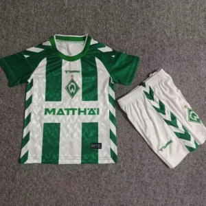 Werder Bremen 2026/27 Home Kids Kit Fan Version - Front View | KFCOOL