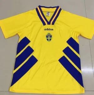 Sweden 1994/96 Retro Home Jersey Fan Version - Front View | KFCOOL