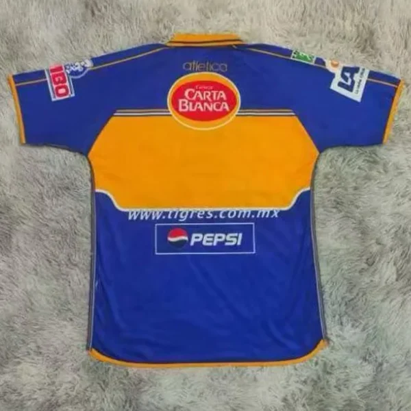 Tigres UANL 2001/02 Retro Away Jersey Fan Version - Back View | KFCOOL