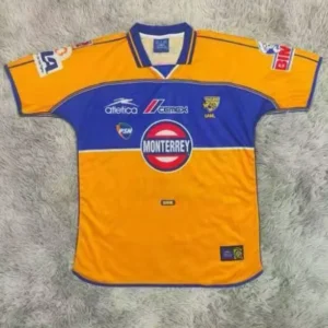 Tigres UANL 2001/02 Retro Home Jersey Fan Version - Front View Tigres UANL 2001/02 Retro Home Jersey Fan Version - Front View | KFCOOL