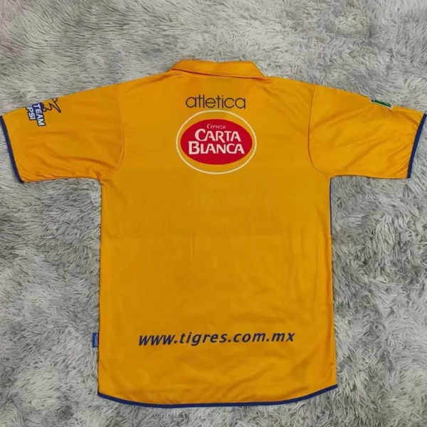 Tigres UANL 2003/04 Retro Home Jersey Fan Version - Back View Tigres UANL 2003/04 Retro Home Jersey Fan Version - Back View | KFCOOL