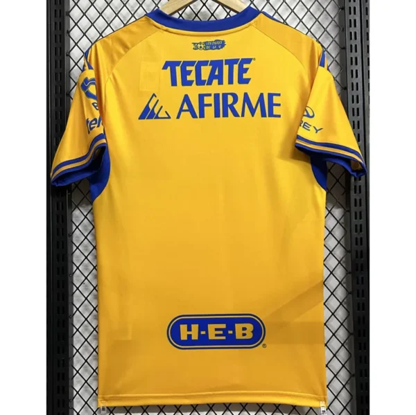 Tigres UANL 2025/26 Home Jersey Fan Version - Back View Tigres UANL 2025/26 Home Jersey Fan Version - Back View | KFCOOL
